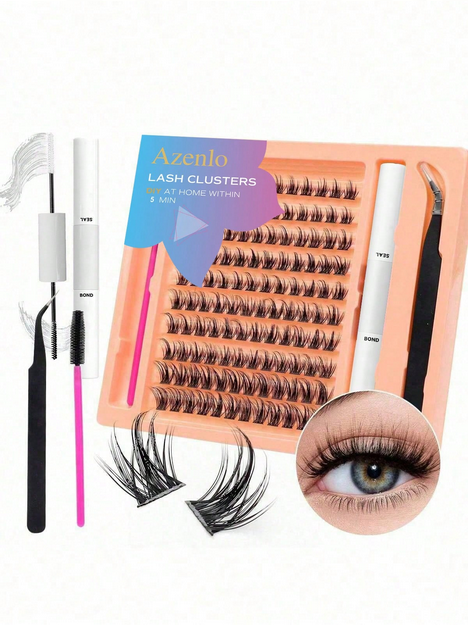 120pcs Set Individual Cluster False Eyelashes, DIY Eyelash Extension 10-16mm