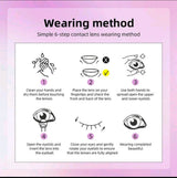 1 Pair Brown Disposable Small Diameter Lens, Contact Lenses For Daily