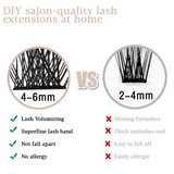 120pcs Set Individual Cluster False Eyelashes, DIY Eyelash Extension 10-16mm