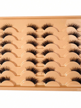 14 Pairs 3D Fluffy Soft Natural Look Cat Eye False Eyelashes