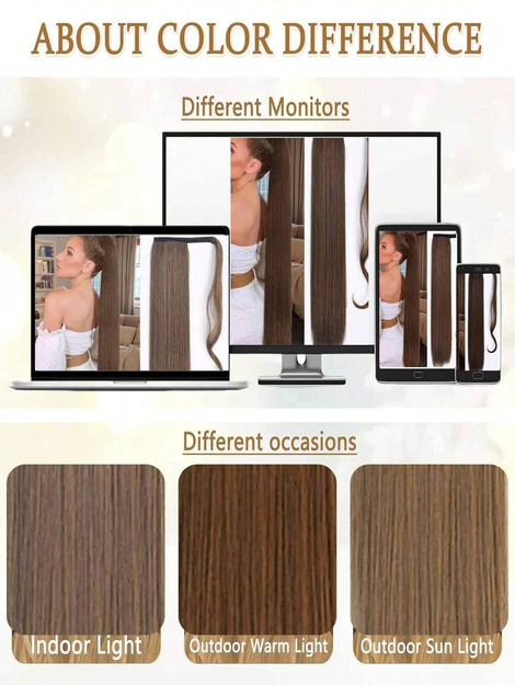 Inch Long Wrap Around Synthetic Hair Extension Ponytail, Clip-In Ponytail Hair Extensions For Women