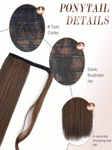 Inch Long Wrap Around Synthetic Hair Extension Ponytail, Clip-In Ponytail Hair Extensions For Women