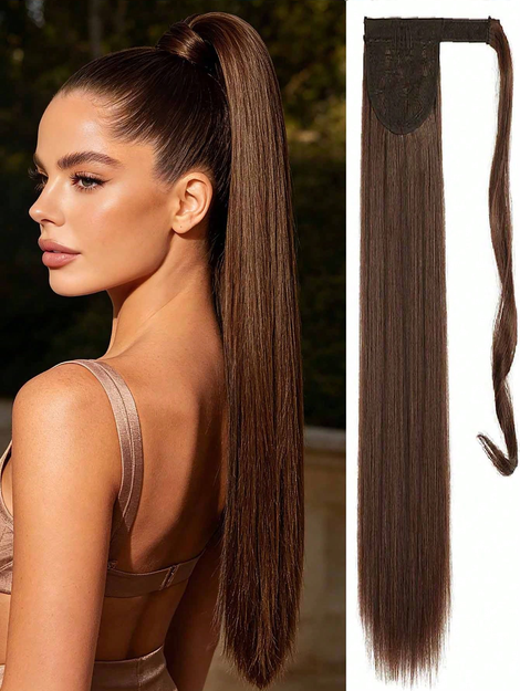 Inch Long Wrap Around Synthetic Hair Extension Ponytail, Clip-In Ponytail Hair Extensions For Women