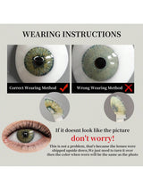 1 Pair Of Natural Brown Soft Contact Lenses, Yearly Replacement, 14.5mm Diameter