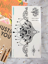 1 Sheets Under Breast Thigh Straps Body Art Temporary Tattoo Stickers
