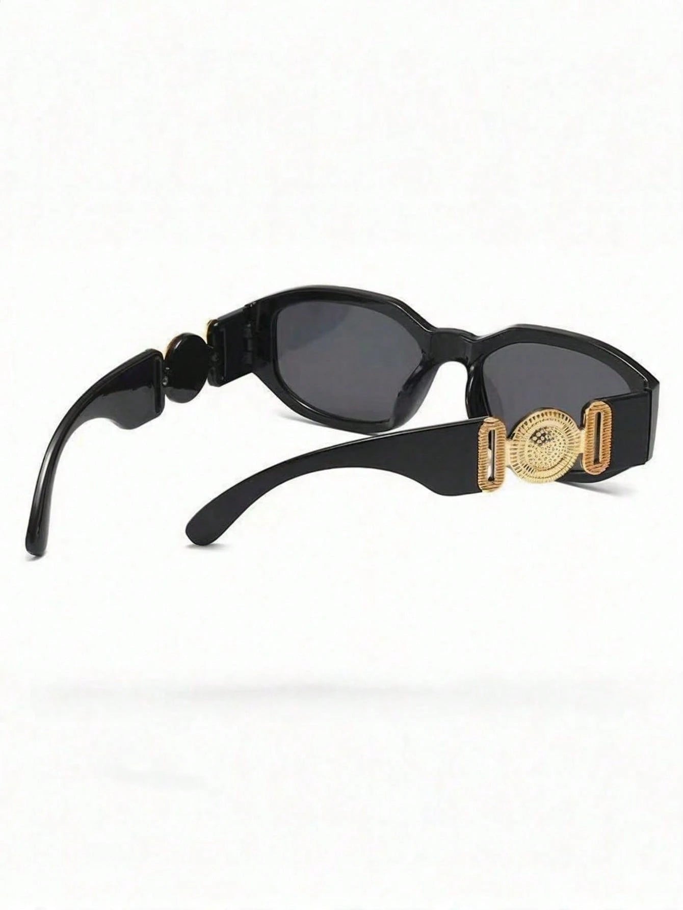 1pc Asymmetrical Small Frame Fashion Glasses, Polygon Unique Street Style Fashion Glasses