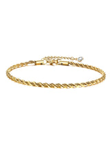 1pc Fashionable Stainless Steel Twist Design Anklet