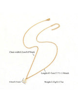 1pc New Fashion Colorful Pave Zirconia Eye Pendant Golden Stainless Steel Chain Necklace