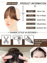 1pc Perfect Face-Framing Bangs, Elegant & Fashionable Curtain Bangs