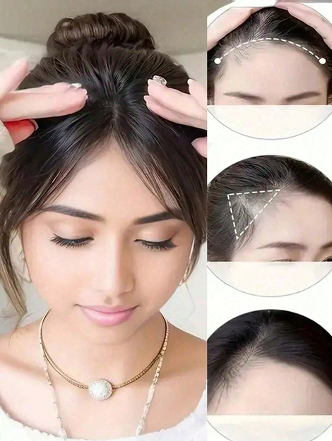 1pc Perfect Face-Framing Bangs, Elegant & Fashionable Curtain Bangs