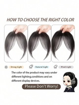 1pc Perfect Face-Framing Bangs, Elegant & Fashionable Curtain Bangs