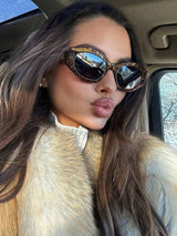 1pc Rhombus Full Frame Women's Fashion Eyeglasses