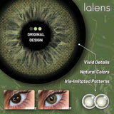 1 Pair/2 Pieces Lalens New Release Small Pupil Natural Oliver Colored Contact Lenses