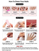 24Pcs Long Almond 3D Gel Nails Makes Flower Nails Design French Tip Press On Nails