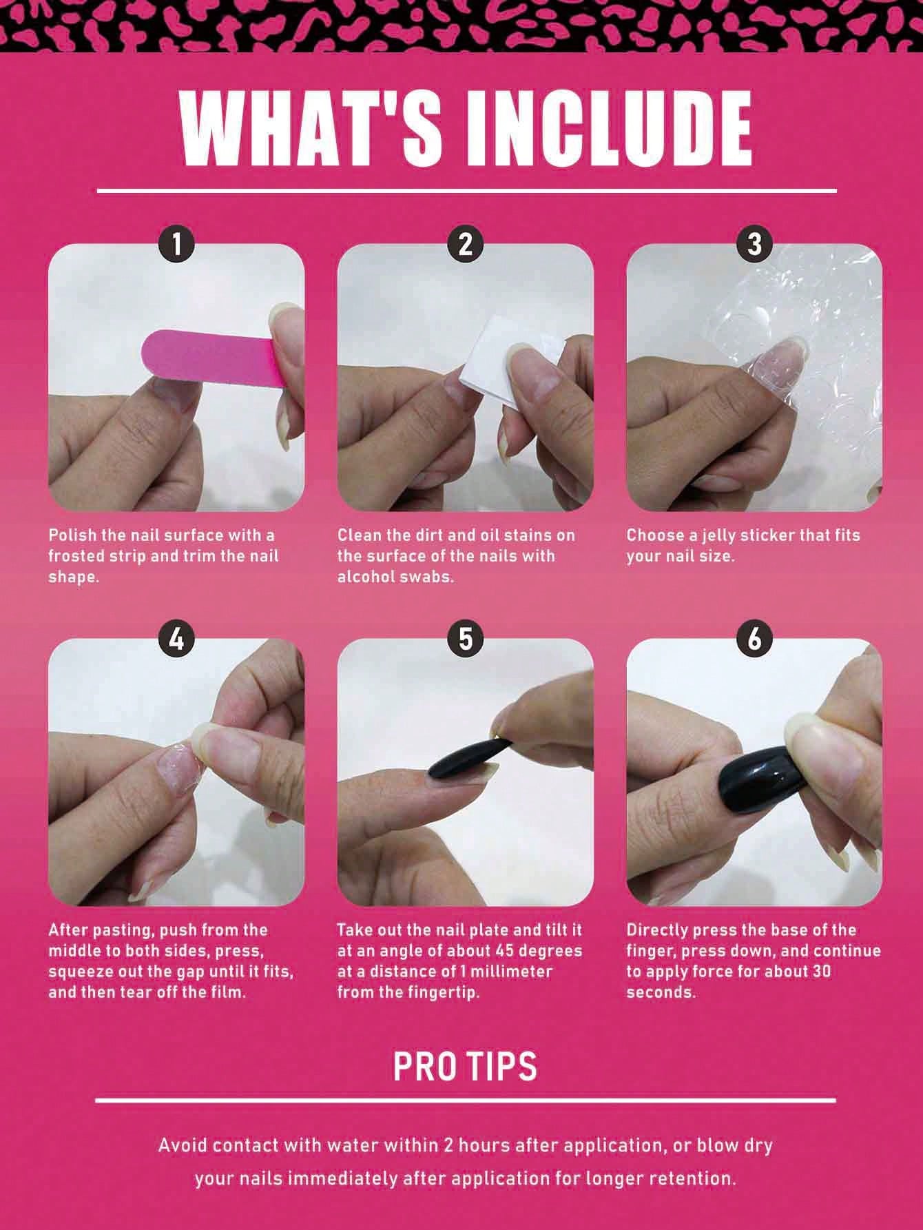 24pcs Medium Oval Nude Pink Nail Stickers