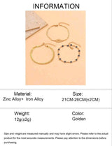 3pcs/Set Mysterious Metal Alloy Buddha's Hand Decor Anklet
