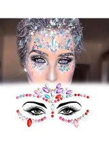 5 Sets Face Jewels Stickers Face Gems Glitter Mermaid Face Crystal Mix Styles Face Jewels Crystal Stickers Set
