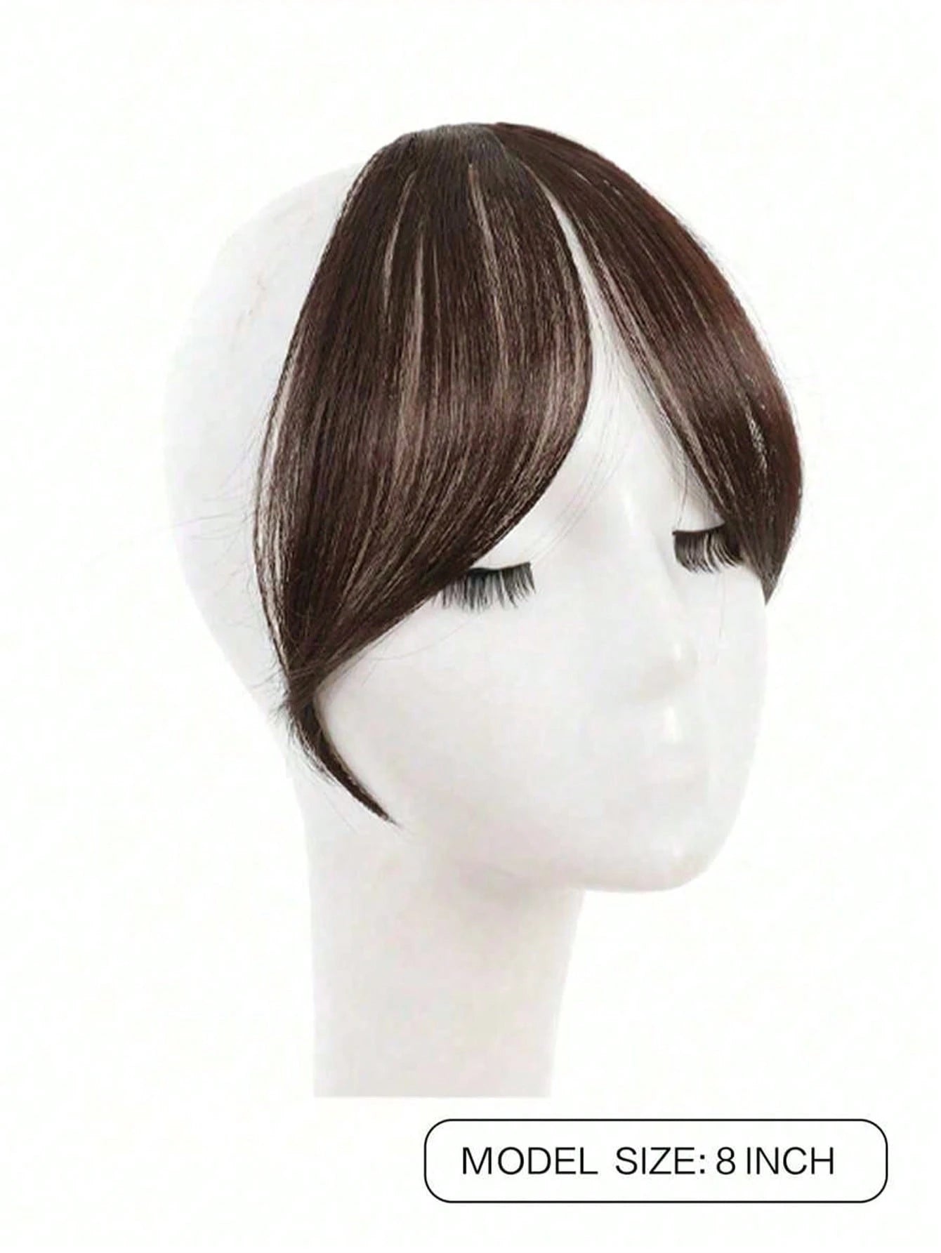 8.5 Inch Middle Part Bangs Hairpiece
