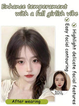 8.5 Inch Middle Part Bangs Hairpiece