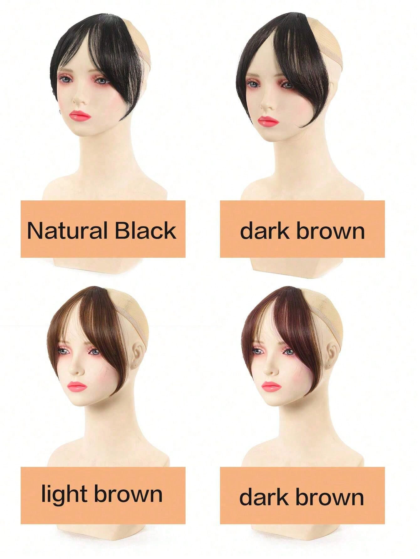 8.5 Inch Middle Part Bangs Hairpiece