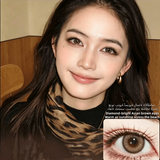 Diamond Beach Brown 1-Year Disposable 14.5mm Soft Lenses,Natural Brown