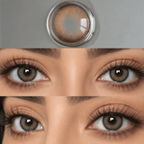 Diamond Beach Brown 1-Year Disposable 14.5mm Soft Lenses,Natural Brown