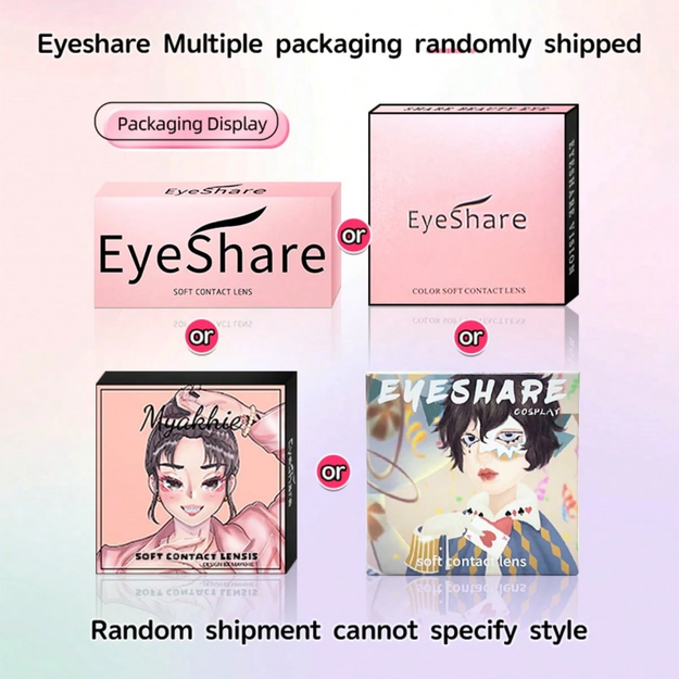 EYESHARE SoftLens NEW Colored Contact Lenses Natural Brown Gray Beauty Lenses