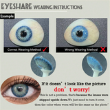 EYESHARE SoftLens NEW Colored Contact Lenses Natural Brown Gray Beauty Lenses