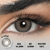 EYESHARE SoftLens NEW Colored Contact Lenses Natural Brown Gray Beauty Lenses