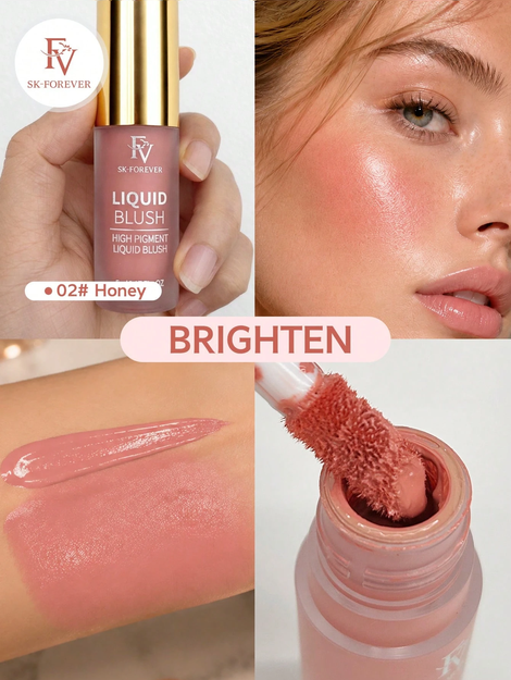 FV Highly Pigmented Liquid Blush – Long-Lasting, Buildable Cream Blush with a Lightweight Formula