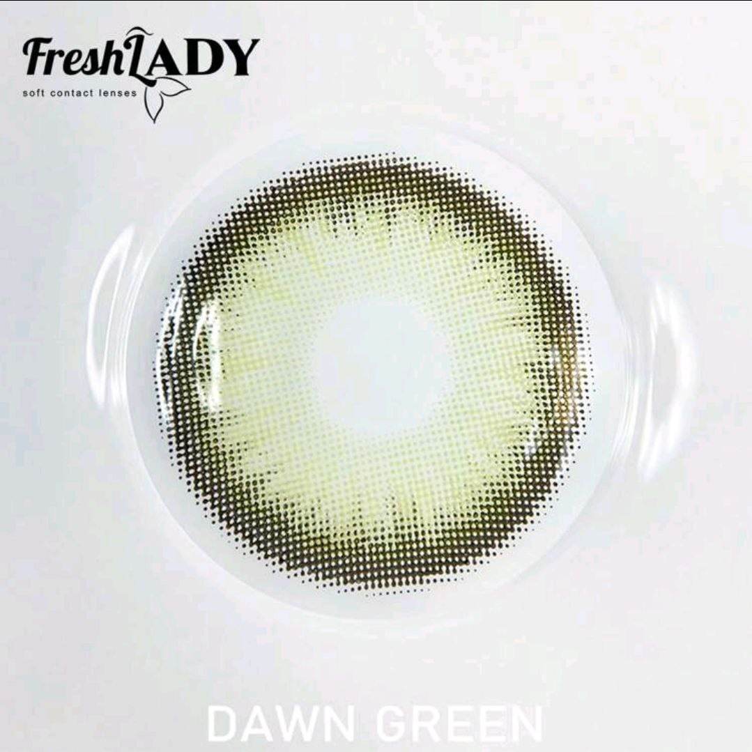 Freshlady Dawn Green Colored Contact Lenses 1 Year Disposable