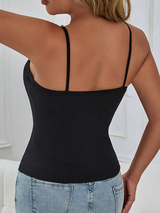 Glamine Women Summer Hollow Out Crisscross Camisole With Sequins
