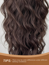 HEYPINK Claw-Shaped Ponytail Hair Extension, Black/Brown, 26 Inch Long
