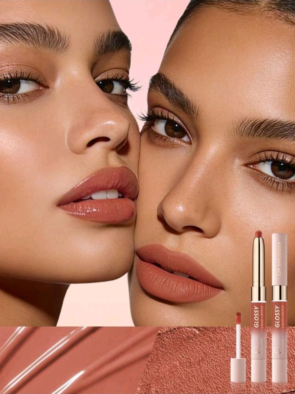 Pudaier 2-In-1 Matte Lipstick &amp; Gloss: Dual Effects Of Matte &amp; Shine, Long-Lasting &amp; Smudge-Proof Lip #05