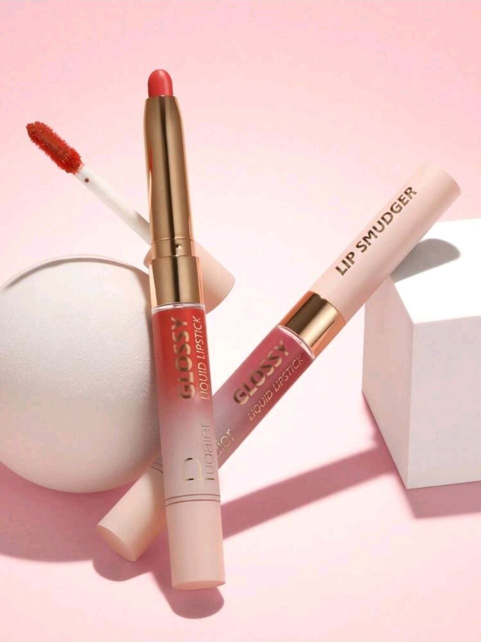 Pudaier 2-In-1 Matte Lipstick &amp; Gloss: Dual Effects Of Matte &amp; Shine, Long-Lasting &amp; Smudge-Proof Lip #05