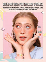 MissIyn You Glow Girl! Cream Multi Stick Easy To Blend For A Lightweight Makeup Finish Single Color Blush Stick 06