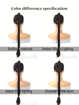 Ponytail Extensions Synthetic Boxing Braids Ponytail Hair Rope For Women High Temperature Fiber Black Brown Ponytail