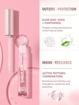 SHEGLAM Gro-Pro Nourishing Lash Serum Clear Brow Serum Easy-To-Apply Strengthen Sparse And Fragile Lash Eyebrow And Lash Treatment