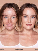 SHEGLAM Skinfinite Hydrating Foundation-Chantilly Flawless Dewy Foundation Hydrating Coverage Lightweight Natural Soft Liquid Foundation