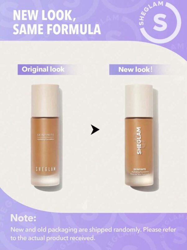 SHEGLAM Skinfinite Hydrating Foundation-Chantilly Flawless Dewy Foundation Hydrating Coverage Lightweight Natural Soft Liquid Foundation