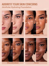SHEGLAM Skinfinite Hydrating Foundation-Sand Flawless Natural Soft Liquid Foundation