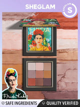 SHEGLAM X Frida Kahlo Masterpiece Eyeshadow Palette 9-Color Shimmer Matte Eyeshadow Palette Rose Pearlescent Shimmer Evenly Pigmented Smooth  Blendable Eyeshadow
