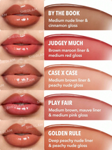 SHEGLAM Lip Rules Liner & Gloss Pen-Play Fair 2-In-1 Moisturizing Liquid Lipstick