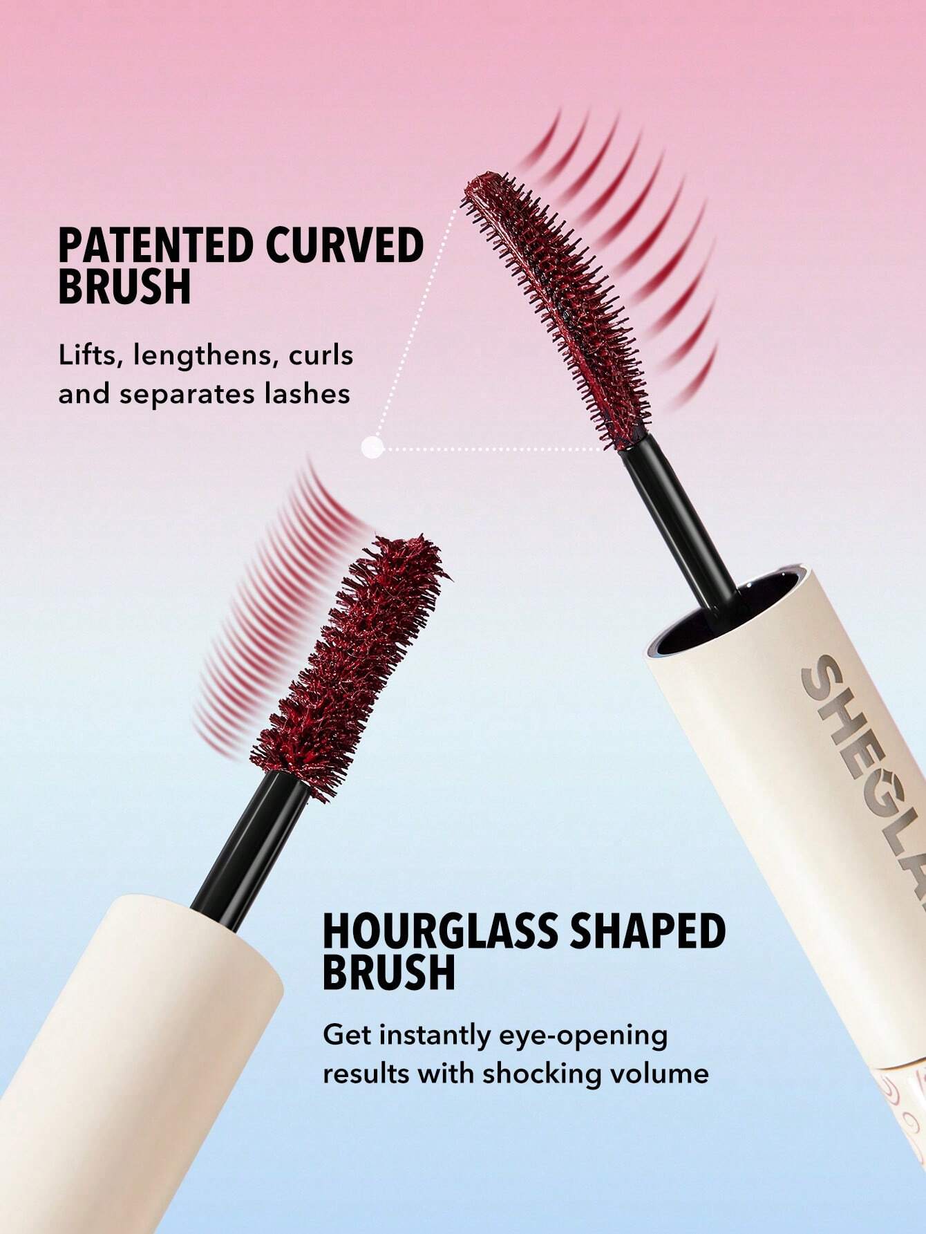 SHEGLAM All-In-One Volume &amp; Length Mascara-Waterproof Burgundy