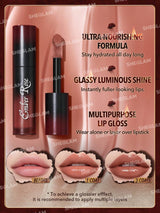 SHEGLAM Ember Rose Immortal Love Nourishing Lip Gloss-Amor Nude Liquid Lipstick High Shine Finish