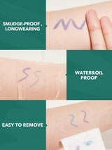 SHEGLAM Color Crush Liquid Eyeliner-Outdoorsy-Ish 7 Colors Smudge-Proof High Pigment Eyeliner Pencil Sweat-proof Long Lasting Easy To Use Green Eyeliner