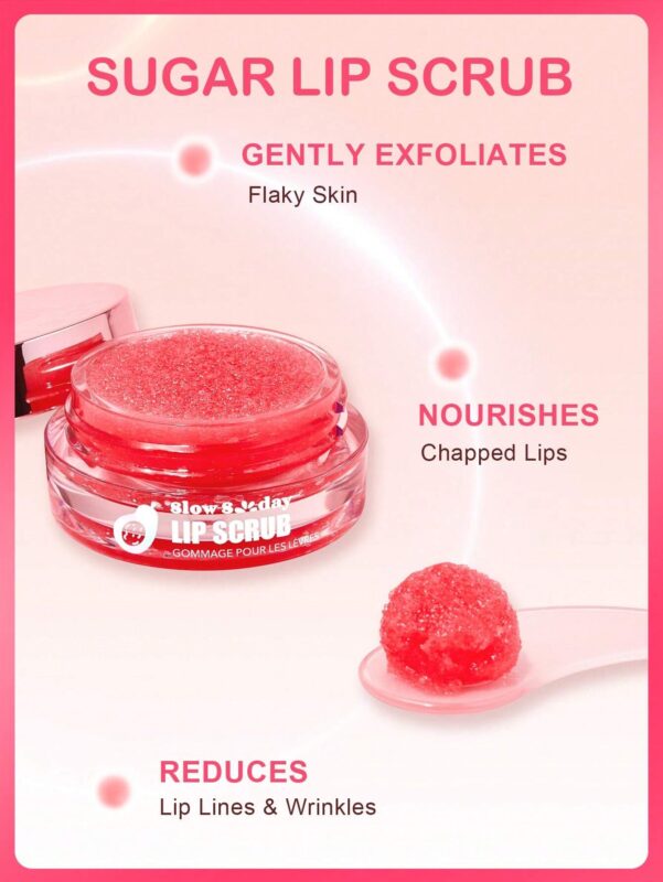 SlowSunday Lip Scrub Exfoliating , Hydrating Moisturizing Revitalizing Exfoliating Facial Peel