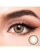 UYAAI UYAAl Colored Brown Contact Lenses For Eyes 1 Pair 1 Year Disposable Fashion Lenses