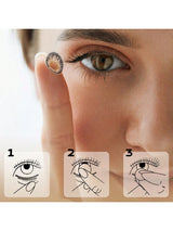 UYAAI UYAAl Colored Brown Contact Lenses For Eyes 1 Pair 1 Year Disposable Fashion Lenses