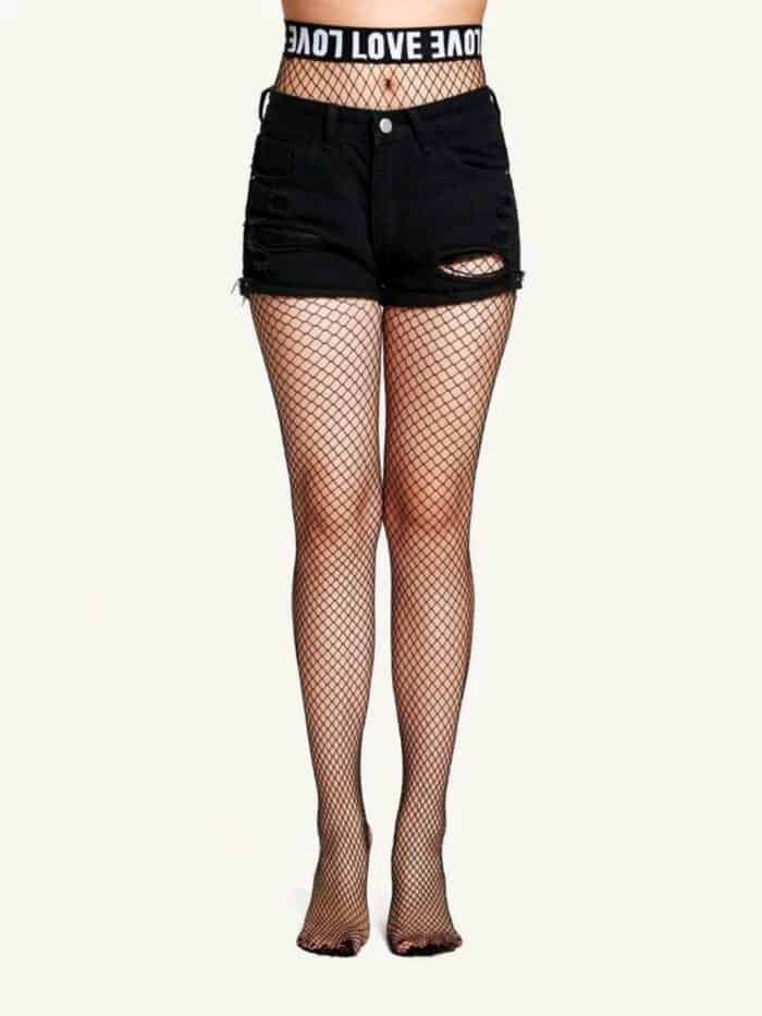 High Waist Fishnet Tights - Image 3